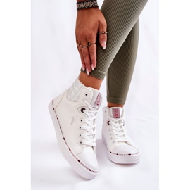 Sneakers alte da donna Cross Jeans KK2R4060C Bianche bianca 2