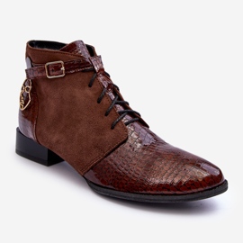 Stivali in pelle da donna Maciejka 5743A-02 Marrone 1