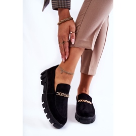 Sergio Leone Scarpe Scamosciate Con Catena Anne Nere nero 1