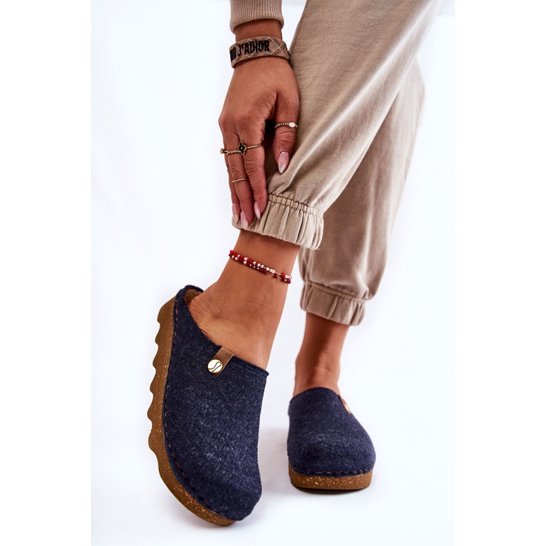 Pantofole domestiche Pantofole profilattiche Inblu DK-08-041 Blu navy 2
