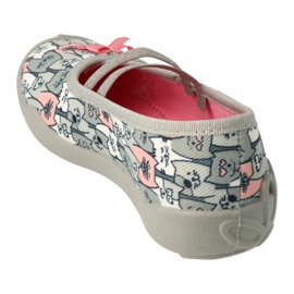 Scarpe per bambini Befado 116X297 rosa d'argento grigio 2