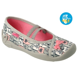 Scarpe per bambini Befado 116X297 rosa d'argento grigio 4
