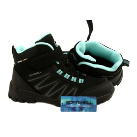 Stivali American Club Softshell con membrana WT112 Nero / Menta blu 4