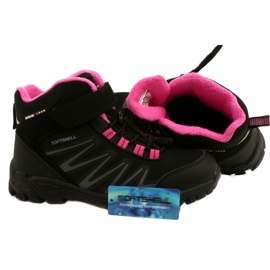 Stivali American Club Softshell con membrana WT112 Nero/Rosa 4