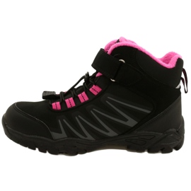 Stivali American Club Softshell con membrana WT107 Nero/Rosa 1