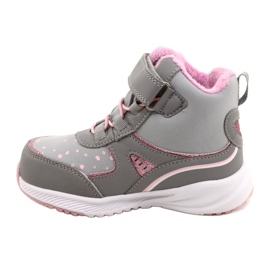 American Club Scarpe sportive per ragazze con una membrana RL92/22 Grey-Pink rosa 2