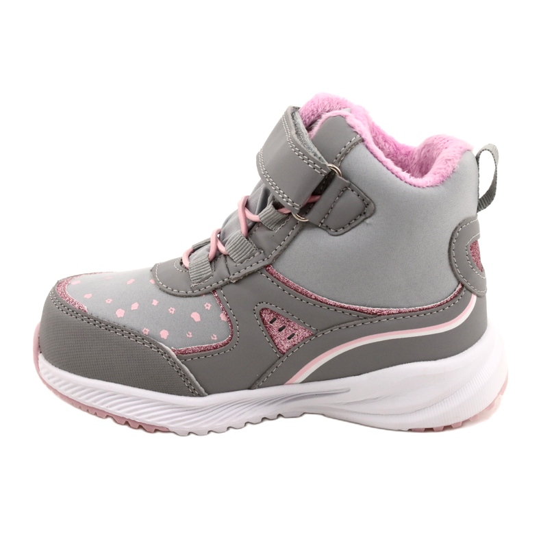 American Club Scarpe sportive per ragazze con una membrana RL92/22 Grey-Pink rosa 2