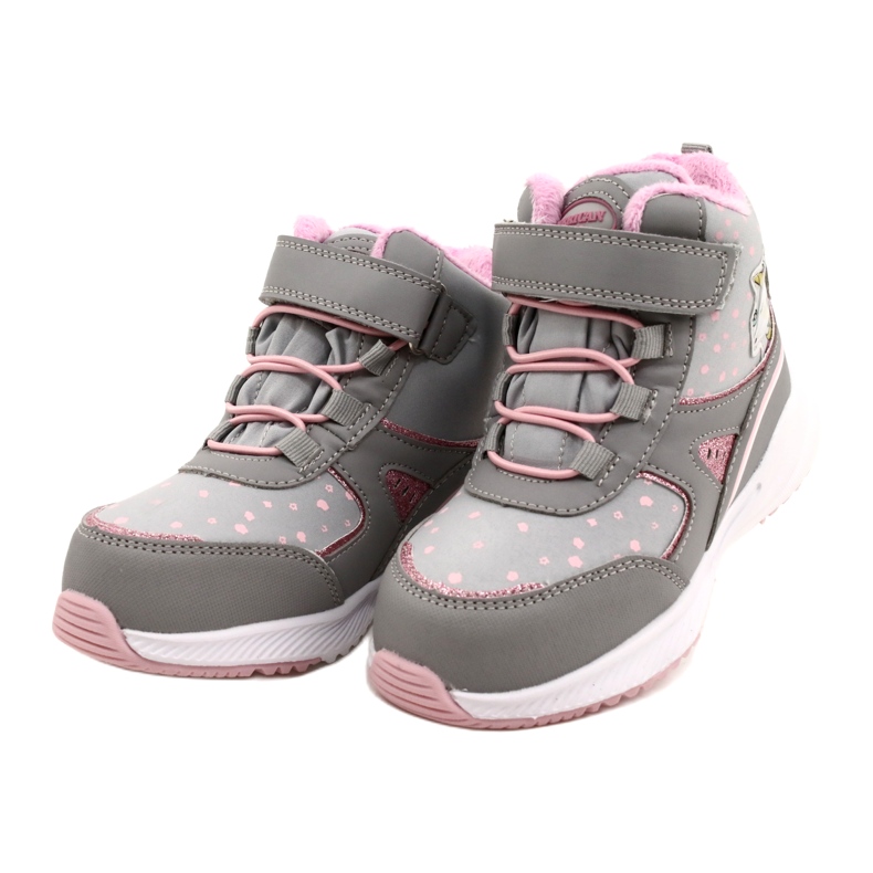 American Club Scarpe sportive per ragazze con una membrana RL92/22 Grey-Pink rosa 3
