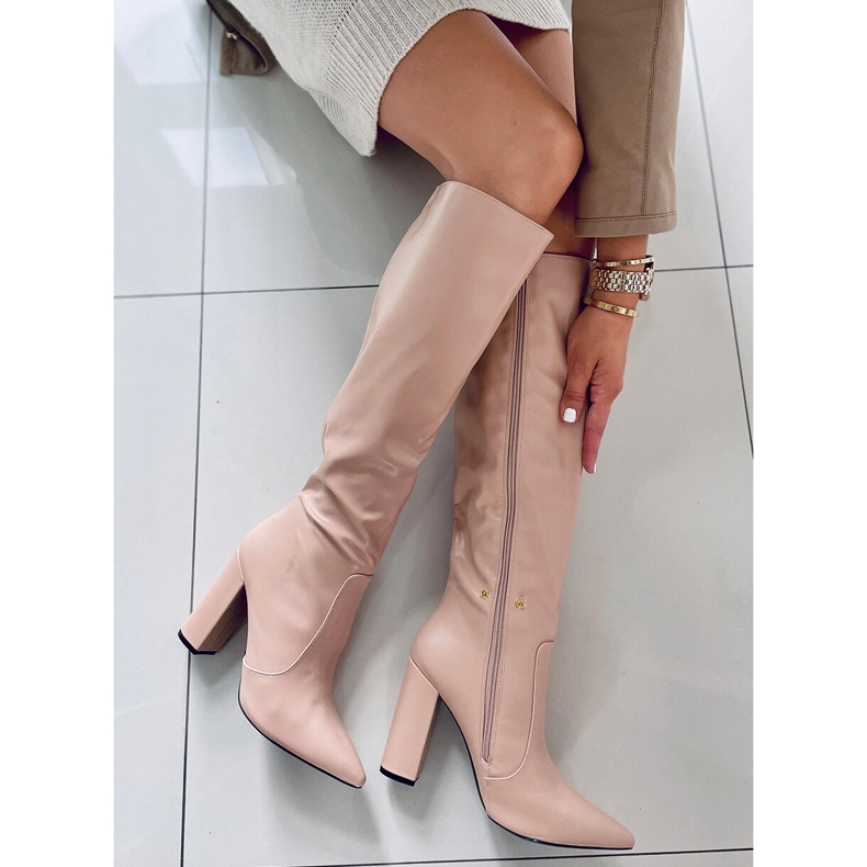 PA1 Sheryl Nude con i tacchi alti beige rosa 1