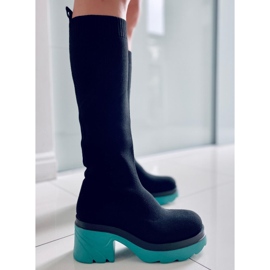 PA1 Stivaletti a calzino Tomaia Duff Blue nero multicolore verde 1