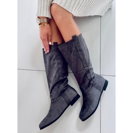 PA1 Stivali piatti Flatty Grey grigio 1