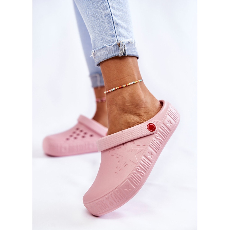 Ciabatte leggere da donna Kroks Big Star II275008 rosa 2