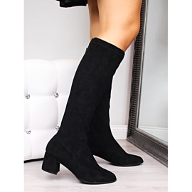 Stivaletti da donna in camoscio nero Filippo 2