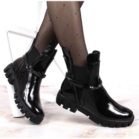 Stivali neri Vinceza slip-on con ornamento rimovibile nero 1