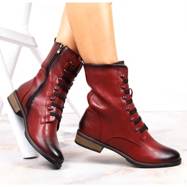 Stivali da donna rossi con cerniera Jezzi rosso 1