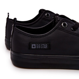 Sneakers Basse da Uomo in Pelle Big Star KK174009 Nere nero 2