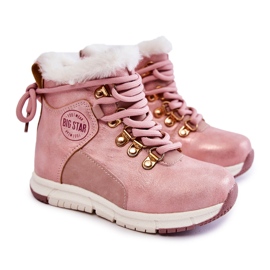Stivali isolati per bambini con cerniera Big Star KK374177 Rosa 1