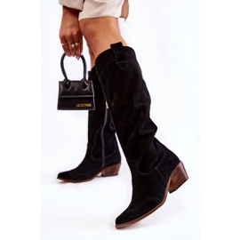 Lewski Shoes Stivali da donna con tacco alto Scarpe Lewski 3235 nero 2