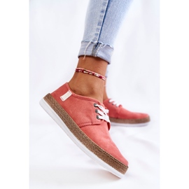Sneakers Basse da Donna Memory Foam System Big Star KK276006 Corallo rosso 2