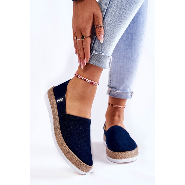 Sneakers da donna Slip On Big Star KK276009 Blu navy 1