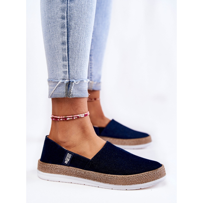 Sneakers da donna Slip On Big Star KK276009 Blu navy 2