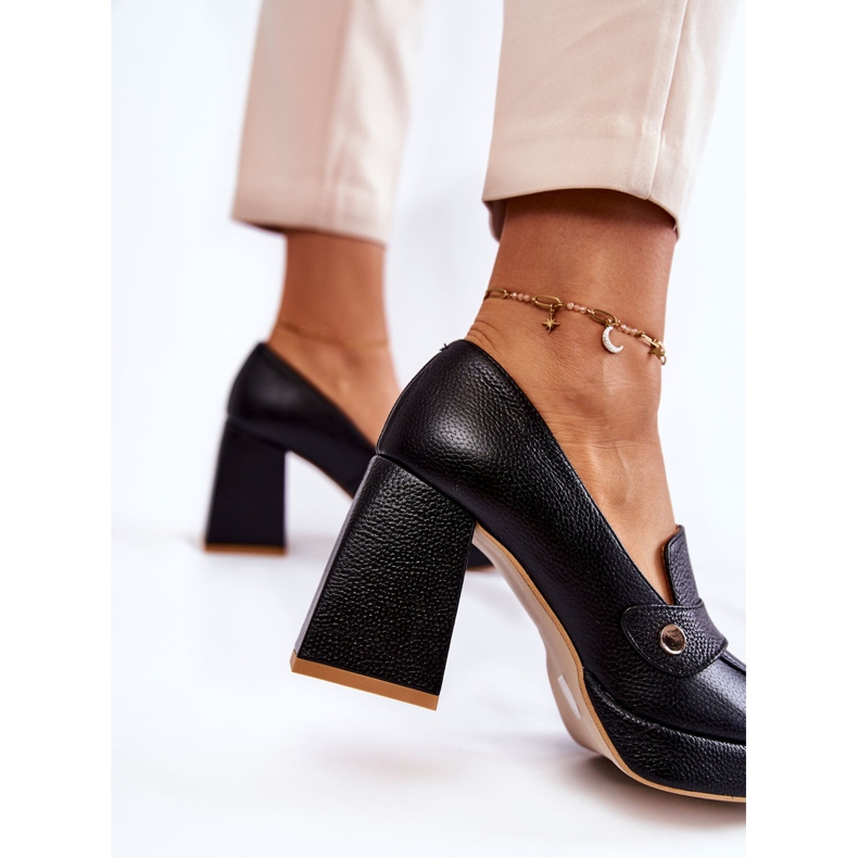 Lewski Shoes Décolleté in pelle Scarpe Lewski 3195/2 Nere nero 2