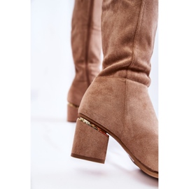 PS1 Stivali Classici In Pelle Scamosciata Con Cerniera Leyette Beige 2
