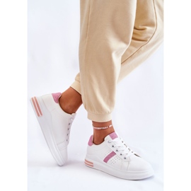 FK2 Scarpe Sportive da Donna Legate Bianche e Rosa Otylia bianca 2