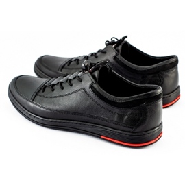 Polbut Scarpe casual da uomo in pelle nera K22 nero 1