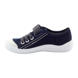 Ciabatte sneakers ragazzi, rape, Befado 251x047 bianca multicolore blu grigio 3