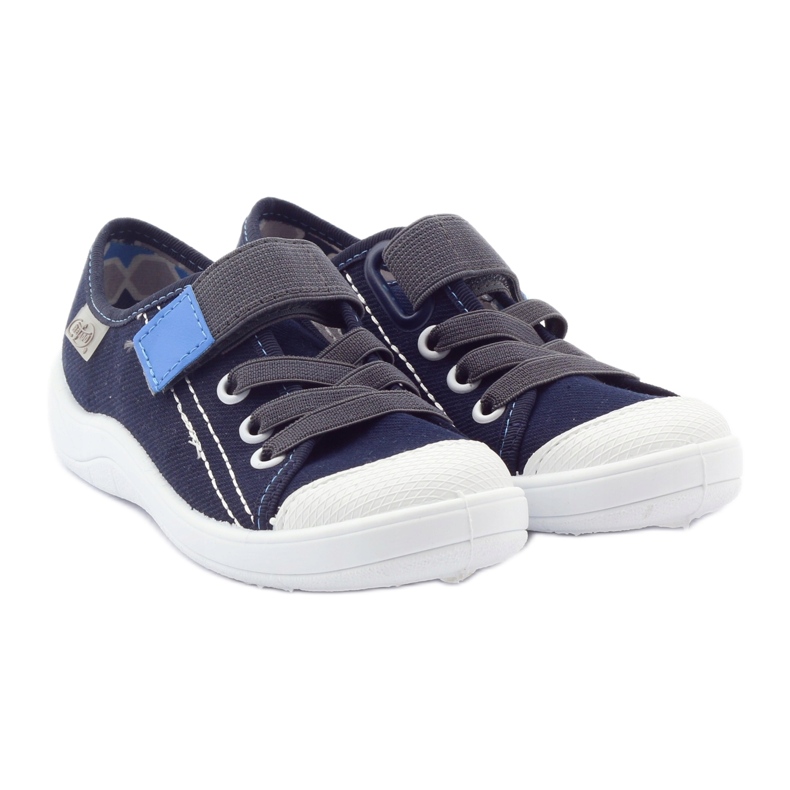 Ciabatte sneakers ragazzi, rape, Befado 251x047 bianca multicolore blu grigio 5