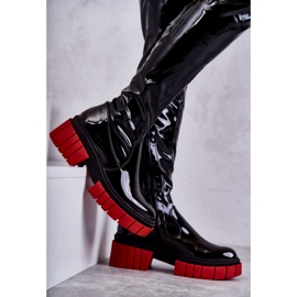 PS1 Stivali da donna in vernice nera Callen nero 1