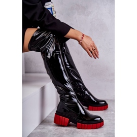 PS1 Stivali da donna in vernice nera Callen nero 4