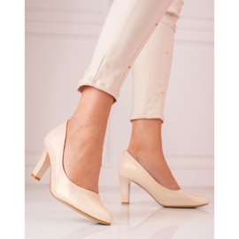 Décolleté Shelovet Champagne classiche beige 2