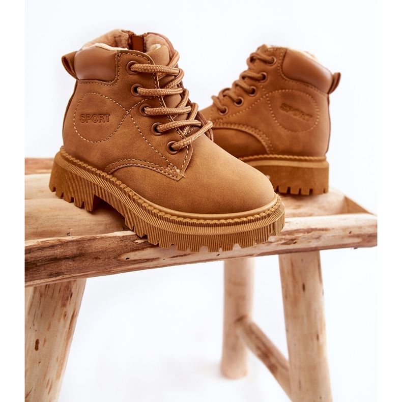 Stivali caldi per bambini Camel Cheddy marrone 2