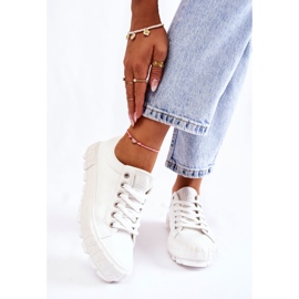 Sneakers in pelle alla moda Big Star KK274142 bianco bianca 1