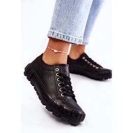 Sneakers in pelle alla moda Big Star KK274143 Nero 1