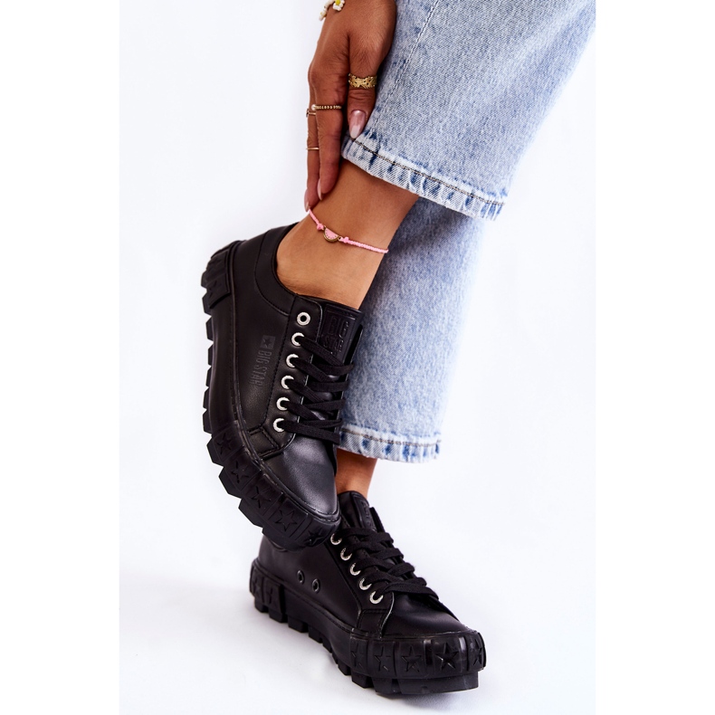 Sneakers in pelle alla moda Big Star KK274143 Nero 2