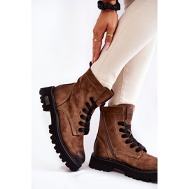 Stivali in pelle scamosciata da donna Big Star KK274504 Marrone 2