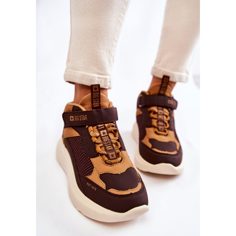 Scarpe sportive da donna Memory Foam System Big Star KK274404 Marrone 2