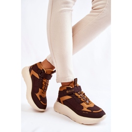 Scarpe sportive da donna Memory Foam System Big Star KK274404 Marrone 1