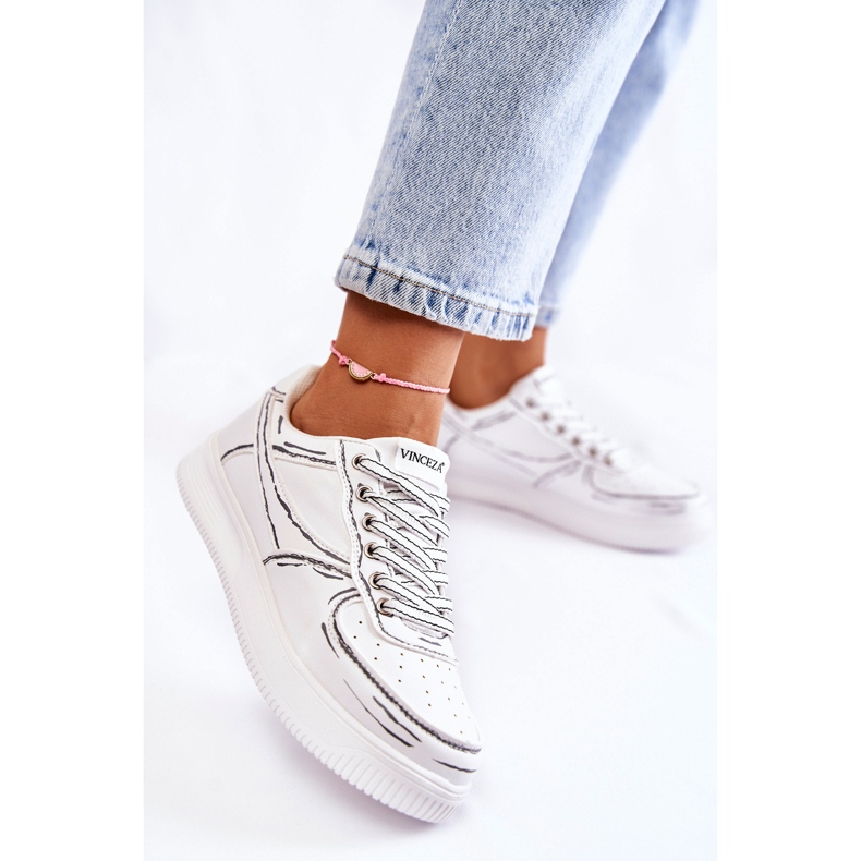 Vinceza Scarpe sportive basse da donna bianche Solveig bianco 1