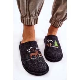 Pantofole domestiche Big Star KK276018 Nero e Beige marrone 2