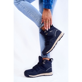 Scarpe da Trekking Alte da Donna Big Star KK274611 Blu Navy 2
