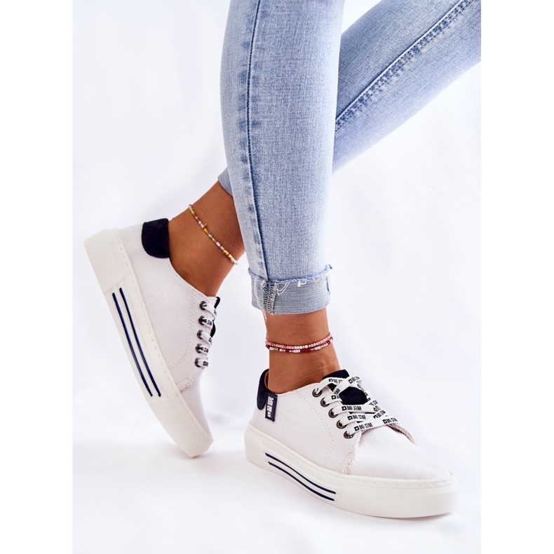 Sneakers da donna Memory Foam System Big Star KK276002 Bianche bianco 1