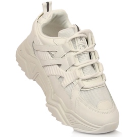 Scarpe sportive da donna sulla piattaforma bianca NEWS 1