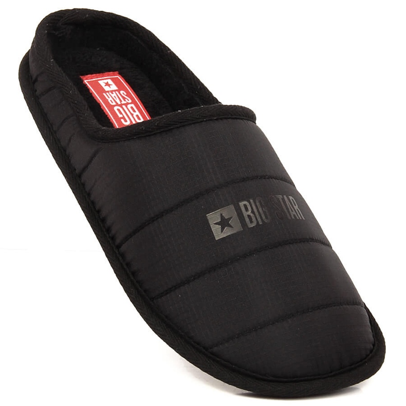 Ciabatte isolate nere da uomo Big Star KK174361 nero 1