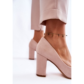 PS1 Décolleté In Pelle Scamosciata Classiche Su Un Tacco Kendra Beige marrone 2