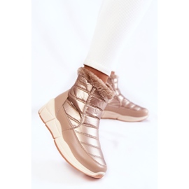 PE1 Doposci da Donna Con Cerniera Oro-Beige Senia marrone 2