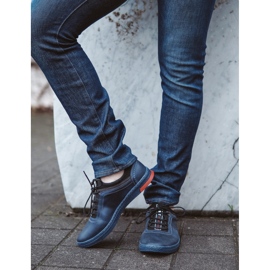 Polbut Scarpe da uomo in pelle K24 blu navy 4